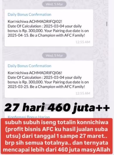 Penghasilan AFC